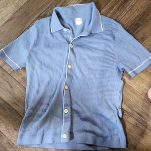 GAP Light Blue Knit Top